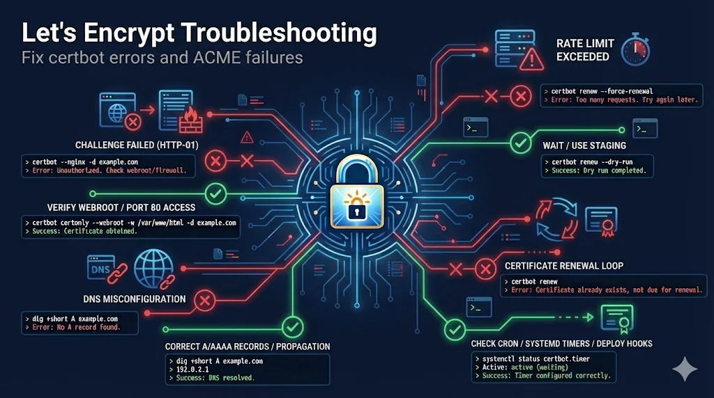 Let's Encrypt and Certbot troubleshooting guide