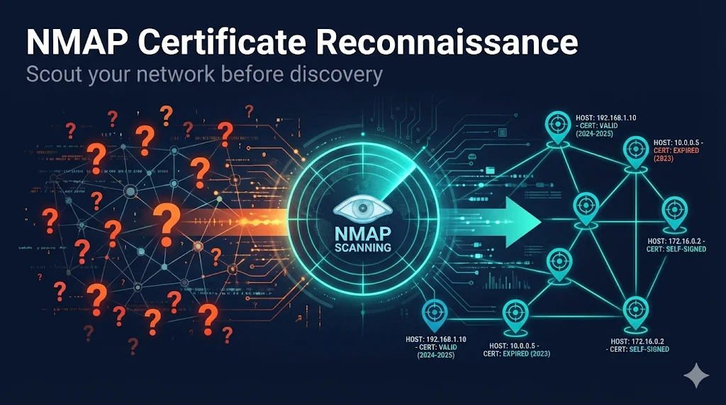 NMAP Certificate Reconnaissance - Scout your network before discovery