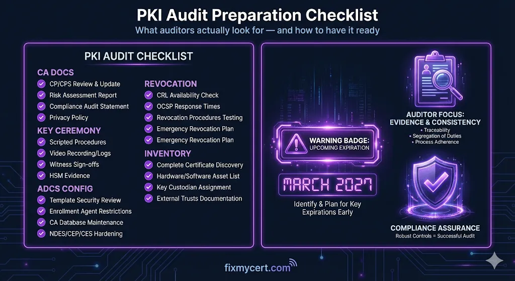 New Checklist: PKI Audit Preparation