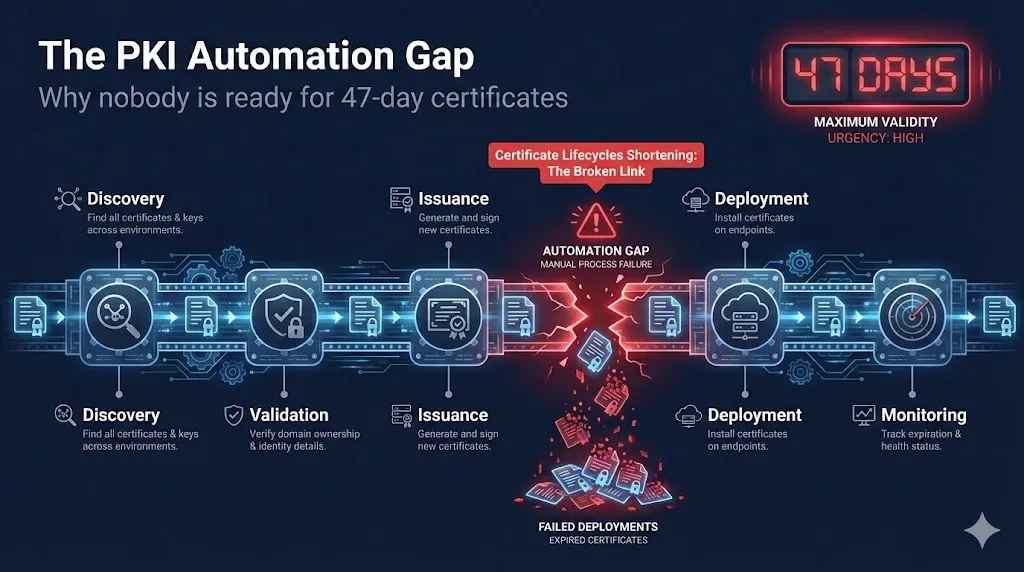 The PKI Automation Gap: Why Nobody Is Ready for 47-Day Certificates