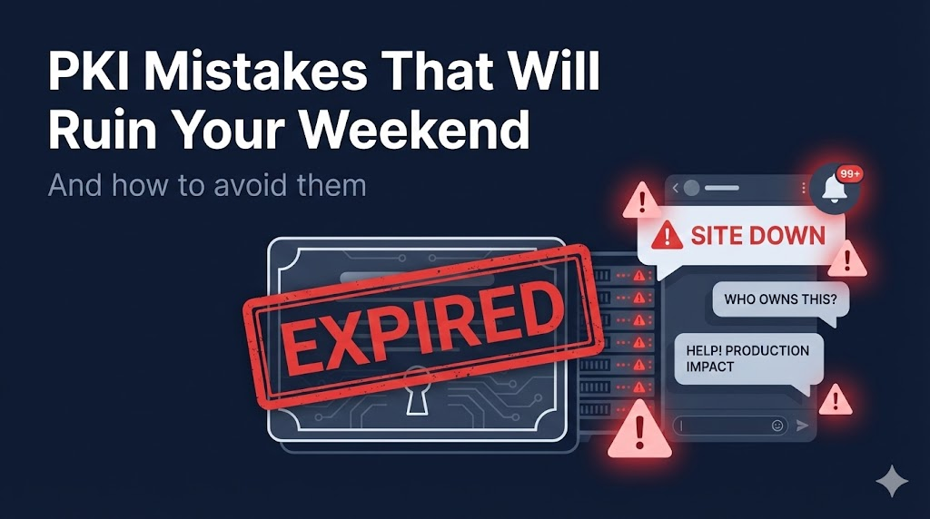 PKI Mistakes That Will Ruin Your Weekend